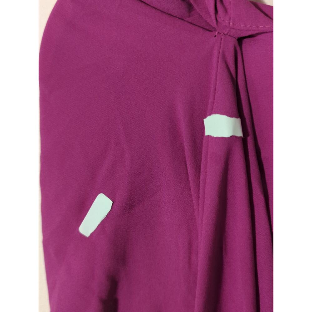RTR Atlein Sz 6 Pink Side Tie Long Sleeve V-Neck Faux Wrap Blouse Top - Picture 8 of 8